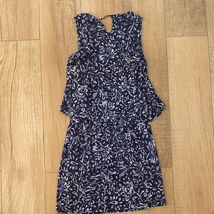 Hatley Navy and White Patterned Dress
